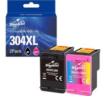 304 XL printera kasetnes, kas paredzētas HP 304 304 304XL printera kasetnes priekš DeskJet 2622 2630 3720 3730 3730 3730 3750 3760AIO Envy 5010 5020 5030 5032AIO AMP130 (melna, krāsaina)