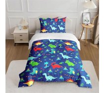 Dino visu sezonu sega 135 x 200 cm ar 2 spilvendrānas 80 x 80 cm 4 sezonu sega un sega Visu sezonu mikrošķiedras sega 260 + GSM pārnēsājama soma