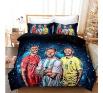 Zīdaiņu un bērnu gultas veļa Futbols 100 x 135 cm + rāvējslēdzēja spilvendrāna 40 x 60 cm 3D Futbols Gultas veļa Zīdaiņu gultas veļas komplekts Mīksta mikrošķiedras gultas veļa