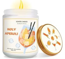 Aperol dāvanu aromātiskās sveces stikla traukā 200 g / 7 oz Aromātisko sveču dāvanu komplekts, izgatavots no dabiskas sojas vaska un ēteriskajām eļļām draugiem, kolēģiem un ģimenei