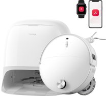 Roborock Qrevo Curv 2 Pro robotizētais putekļsūcējs ar slaucīšanas funkciju un pacelamu slaucīšanas lāpstiņu, 25 000 Pa HyperForce sūkšanas jauda, dubultā pretiepināšanās sistēma, 100 °C karsta ūdens slaucīšanas lāpstiņas mazgāšan