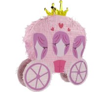 Folat 27494 Princeses dzimšanas dienas dekorācija Rozā piņata Princeses kariete Skaista princese 50 x 50 cm Princeses ballīte