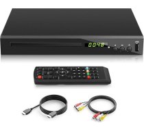 HD Blu-ray atskaņotājs, kompakts Blu-ray disku atskaņotājs HD 1080P DVD atskaņotājs televizoram ar HDMI izvadi, AV izvadi, koaksiālo izvadi, USB ievadi, atskaņo Blu-Ray diskus reģionā B/2 un daudzreģionālos DVD diskus
