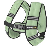APEXUP svara veste ar 5 lb/10 lb/14 lb/20 lb/30 lb ar atstarojošām strīpām, svara veste vīriešiem un sievietēm treniņiem, spēka treniņiem, skriešanai