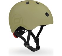 Scoot and Ride & Kid ķivere mazā-vidējā līdz mazā izmērā (51–55 cm), regulējama, viegla konstrukcija, elpojoša ventilācija, magnētiska sprādze, drošības sertifikāts, olīvu zaļā krāsā