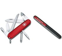 Victorinox Hiker kabatas nazis ar 13 funkcijām, koka zāģi, krustveida skrūvgriezi, zobu bakstāmo, sarkans