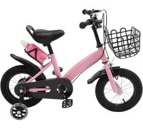 Bērnu velosipēds 12 collu bērnu velosipēds 3–5 gadus veciem bērniem Augstuma regulēšana Bērnu velosipēds ar stabilizatoriem Uzglabāšanas grozs Ķēdes aizsargs Neslīdošas, nodilumizturīgas riepas zēniem un meitenēm