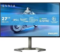 Philips Evnia 27M1N5500ZA - 27 collu QHD spēļu monitors, FreeSync Premium (2560 x 1440, 170 Hz, 1 ms, DisplayPort, HDMI, USB ligzda), melns