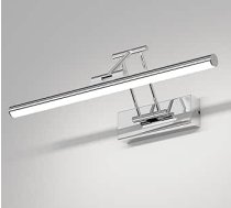 Klighten LED vannas istabas spoguļlampa, 40 cm, rotējoša spoguļlampa, spogulis vannas istabai, IP44, spoguļa gaisma vannas istabai, 12 W, 970 LM, LED vannas istabas spoguļlampas, auksti balta 5500 K, hroms