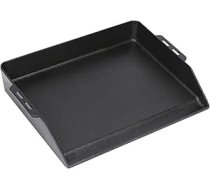 Denmay 48 x 36 cm universāla grilpanna, čuguna grilēšanas plate gāzes grilam, cepeškrāsnij un plītīm, grilēšanas panna Rösle Videro, Weber, CharBroil, Enders, Campingaz, Tepro un citiem griliem, ar integrētu tauku gropi.