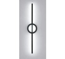 Comely Iekšējā LED sienas gaisma ar garu joslu Modernā melnā 13W lampa viesistabai Guļamistabai Balta gaisma 6500K 58x12x5,5cm
