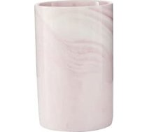 Keramikas zobu birstes turētājs, 300 ml, marmora raksta zobu birstes krūze, dzeramā krūze (rozā)