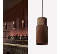 Matiere Vintage Retro industriālais piekaramais gaismeklis ar E27 spuldzīti, melnā un baltā krāsā ēdamistabai, gaitenim, restorānam, pagrabam, pagrabtelpai utt. 1 iepakojums