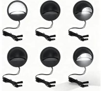 LED jumta apgaismojuma komplekts ar 6 gaismām, silti balta 2700 K, IP67 ūdensizturīgs, 12-36 V zemspriegums, alumīnijs un ABS - izturīgs un energoefektīvs, dārzam, terasei un kāpnēm