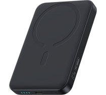 Powerbank 10000mAh 22,5W ar USB-C kabeli EnerFill FM11 Ultra-Mini MagSafe - melns