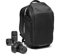 Manfrotto Advanced Fast III profesionāla kameras mugursoma bezspoguļa kamerām ar objektīviem un klēpjdatoram ar maināmiem polsterētiem sadalītājiem, sānu piekļuvi, statīva stiprinājumu