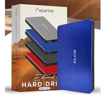 Storite ārējais cietais disks 320 GB USB 3.0 vieglais dublēšanas un uzglabāšanas cietais disks Pārnēsājams spēļu cietais disks ar paplašinātu atmiņu HDD spēlēm, portatīvajam datoram PC Mac Desktop (zils)