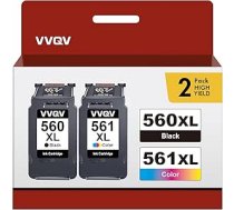 PG-560XL CL-561XL Multipack PG560 CL561 tintes kasetne priekš Canon 560 561 560XL 561XL kasetnes priekš Pixma TS5350 TS5351 TS5352 TS5353 TS7450 TS7451 (1 Black 1 Tri)