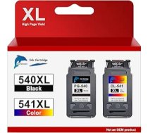 GoToners XL krāsu kasetnes PG-540 melnā CL-541 krāsu printeru kasetnes, kas saderīgas ar Canon 540XL 541XL TS5150 MG3650s TS5151 MG3600 TS5100 MG3650 MX475 MG425 (melnas, krāsainas)