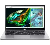 acer Aspire 3 15 A315-44P-R1EP Notebook, procesors AMD Ryzen 7 5700U, RAM 16GB DDR4, 1024GB PCIe NVMe SSD, displejs 15,6" FHD LCD, AMD Radeon Graphics, Windows 11 Home, sudraba krāsā