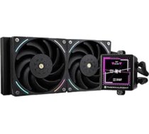 Thermalright Frozen Vision 240 Black AIO ūdens dzesētājs, 2,88 collu kvadrātveida IPS LCD ekrāns, 2150 RPM ātrgaitas, saderīgs ar AMD/AM4/AM5 un Intel 1150/1151/1200/20XX/1700
