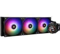 Thermalright Core Vision 360 Black ARGB CPU AIO dzesētājs, IPS LCD ekrāns ar 480 x 480 izšķirtspēju, AM5 un Intel 1700/1851, jaudīgs 360 specs ūdens dzesētājs ar 2,1 collu noņemamu displeju