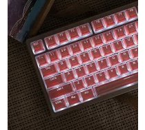mintcaps Keycaps - 123 taustiņi Crystal Pink Translucent Custom Keyboard Keycap OEM Profile Cute Keycaps for 60/65/75/100 Cherry Gateron Mx Mechanical