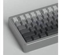 PBT Gradient Keycaps 125 taustiņi Cherry Profile Heat Sublimation Keycap for Mx Cherry Mechanical Keyboard (Grey Gradient)