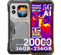 Blackview Xplore 1 Pro 5G āra mobilais tālrunis bez līguma Android 15, 36GB + 256GB/2TB 20000mAh termokameras viedtālrunis, 6,78 collu FHD+, 64MP + 50MP, āra viedtālrunis, ūdensizturīgs IP68