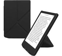 kwmobile Korpuss saderīgs ar Pocketbook Verse/Verse Lite/Verse Pro/Color/Vivlio Light/Light HD Case - Mākslīgās ādas futrālis - aizsargvāciņš eReader - melns vāciņš