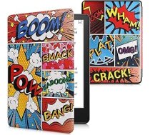 kwmobile Flip Case saderīgs ar Amazon Kindle Paperwhite 11th Generation 2021 Case - Flip Case for Kindle Paperwhite Case with Magnetic Closure - Comic Symbols