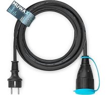 Gumijas pagarinātājs 25 m DIY, dārzam, mājsaimniecībai, īslaicīgai lietošanai ārpus telpām un vidējai mehāniskai slodzei H05RR-F 3G 1,5 mm² melns