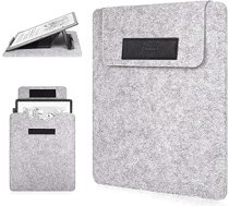 Caweet Aizsargvāciņš 11 collu Kindle Scribe - piemērots Colorsoft 1. paaudzes un 3. paaudzes 2025 versijai, augstas kvalitātes PU āda ar salokāmu statīvu (melns)