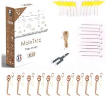 Wuehlmausfalle Professional Set of 10 - Knaibles Traps Impact Traps Reusable - Vuehlmausbekempfung Without Poison - Large Areas
