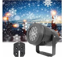 Weihnachten Party Lichter Schneeflocke vai Licht Led Bühne Licht Rotierenden Weihnachten Muster Outdoor Urlaub Beleuchtung Garten Dekor