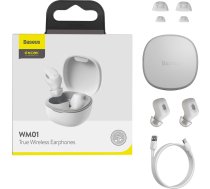TWS Bluetooth 5.0 Encok WM01 Plus bezvadu austiņas Baltas
