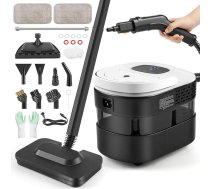 Rokas tvaika tīrītājs, 2500 W rokas tvaika tīrītājs visam ar 15 piederumiem, 4,5 bāru tvaika spiediens, 1600 ml tvertne, pārnēsājams tvaika tīrītājs logiem, virtuvei, grīdai, automašīnai
