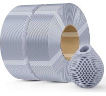 Creality PETG filamenta uzpildes filaments 3D printerim, 2 kg 1,75 mm (4,4 lb) filaments Bambu Lab atkārtoti lietojamam spoliņam, izmēra precizitāte ± 0,03 mm, PETG 2 Grey