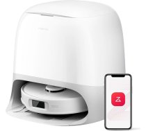 roborock Qrevo Curv S5X robotizētais putekļsūcējs ar slaucīšanas funkciju, dubultā sistēma pret sapīšanos, 18 500 Pa sūkšanas jauda, 75°C karstā ūdens mazgāšana, inteliģentā netīrumu noteikšana, "viss vienā