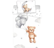 APTEX Bērnu gultas veļa ar lācīti mēnesī 100 x 135 cm 100% kokvilna