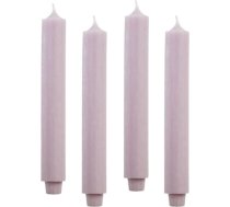 ukiyo iepakojumā 4 lauku sveces, augstums: 30 cm, diametrs: 3,2 cm, degšanas laiks 21 stunda, biezas sveces, vakariņu sveces, galda sveces, baznīcas sveces, krāsa: Krāsa: pasteļvioletā ceriņkrāsa