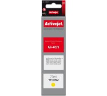 Effiki Activejet ac-g41y tintes flakoniņš (aizstājējs canon gi-41y 4545c001; augstākais; 70 ml; dzeltens)