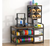ikkle 3D printera galds ar filamentu plauktu, augstas izturības filamentu turētājs 3D printerim, filamentu žāvētājs, filamentu turētājs PLA/ABS/TPU/neilona filamentiem, organizators drukāšanas stacijai un birojam