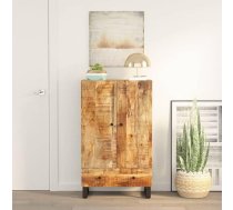 Industriālais bufete ar atvilktni, 60x33x100 cm, Mango masīvkoka un metāla kājas, Vintage skapis dzīvojamai istabai, guļamistabai, mājas birojam, izturīgas modernas mēbeles ar plašu telpu
