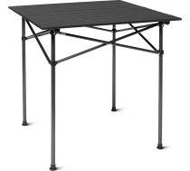 Amazon Basics lielais kempinga galds – 70 cm (platums) x 70 cm (dziļums) x 70 cm (augstums) – melns