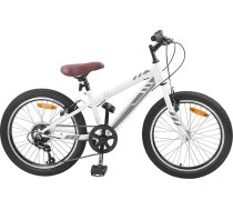 Tidyard kalnu velosipēds 24 collas 6 ātrumu 8-12 gadu vecumam Balts, bērnu velosipēds rotaļu laukumam, velosipēda apmācībai un augšanas posmiem42009747
