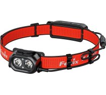 Fenix HP12R-T sarkana uzlādējama skriešanas āra galvaslampa 1300 lūmeni 200 m maksimums 310 stundas aukstā balta + silta balta gaismas kūlis bateriju nodalījums aizmugurē ar sarkanu brīdinājuma gaismu IP68