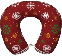 Priecīgas Ziemassvētku ceļojuma spilvens Memory Foam kakla spilvens atbalsts lidmašīnas spilvens ceļojumiem, miega atpūtai, automašīnā, vilcienā un mājās
