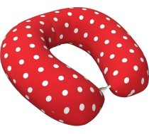 VOSERY Retro balts polka dots spilgti sarkans ceļojuma spilvens Memory Foam kakla spilvens ērts ceļojuma kakla spilvens U formas ceļojuma kakla spilvens gulēšanai, lidojumiem, automašīnā, mājās, birojā