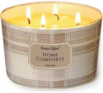 Home Lights Aromātiskās sveces stiklā 510 g sojas sveces 4 daktu sveču burkas Aromterapija bez dūmiem 50 stundas pilnībā degoša aromātiskā svece Home Comfort